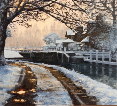 Sonning Lock in Winter